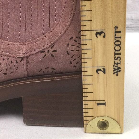 Coach Bowery Festival Boho Western Chelsea Suede Casual Slip On Ankle Bootie 5.5 - Picture 15 of 15